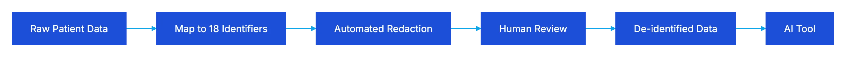 What to Redact Before Using AI Tools for Patient Data AI Diagram